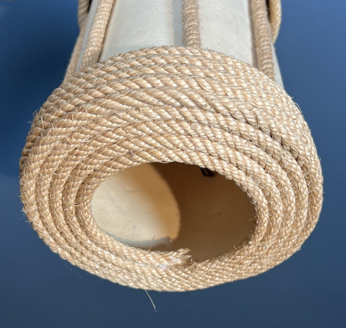 Rope Lantern. French Work By Adrien Audoux & Frida Minet. Circa 1950-photo-6