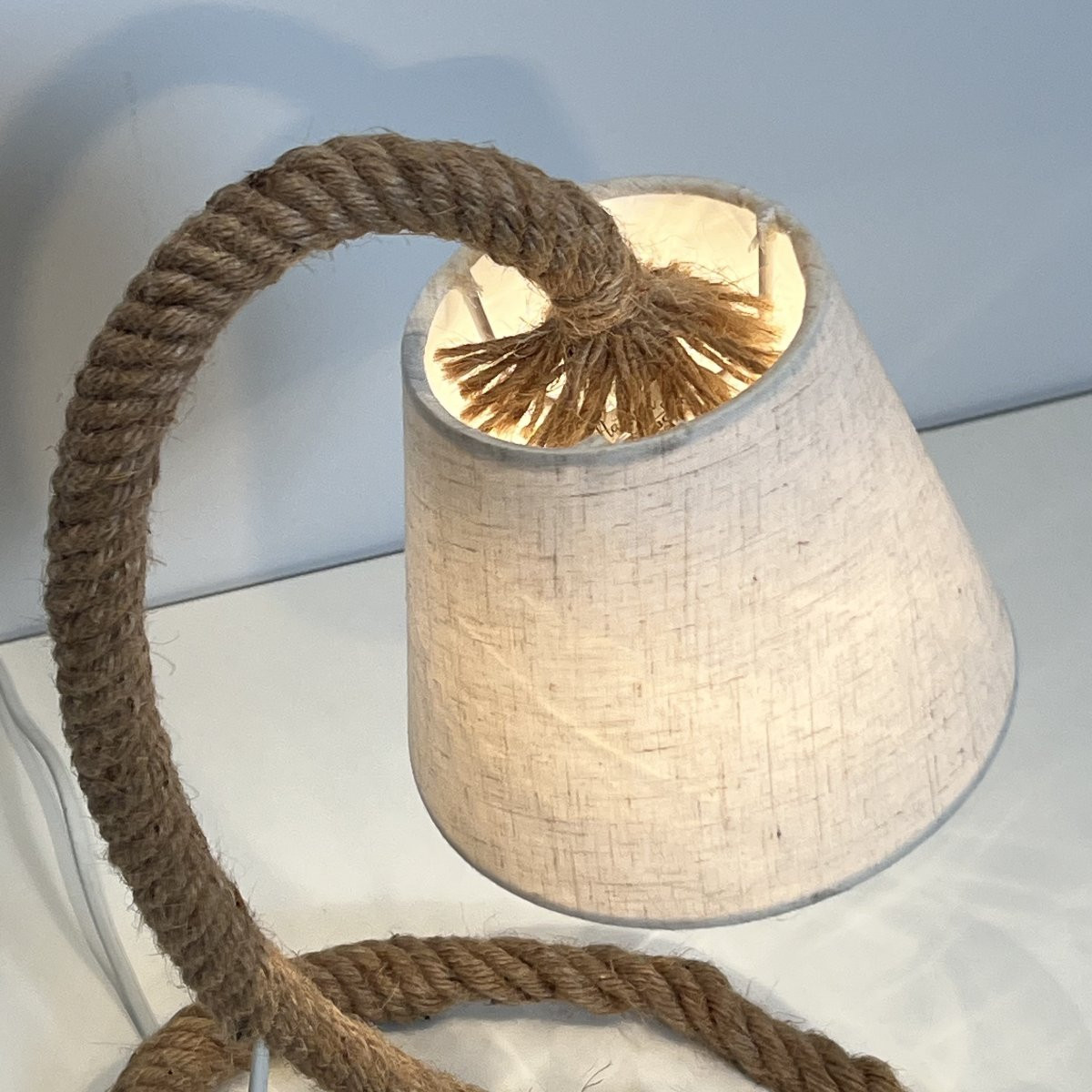 Lampe en Corde dans le Goût d'Adrien Audoux et Frida Minet (Audoux-Minet)-photo-3
