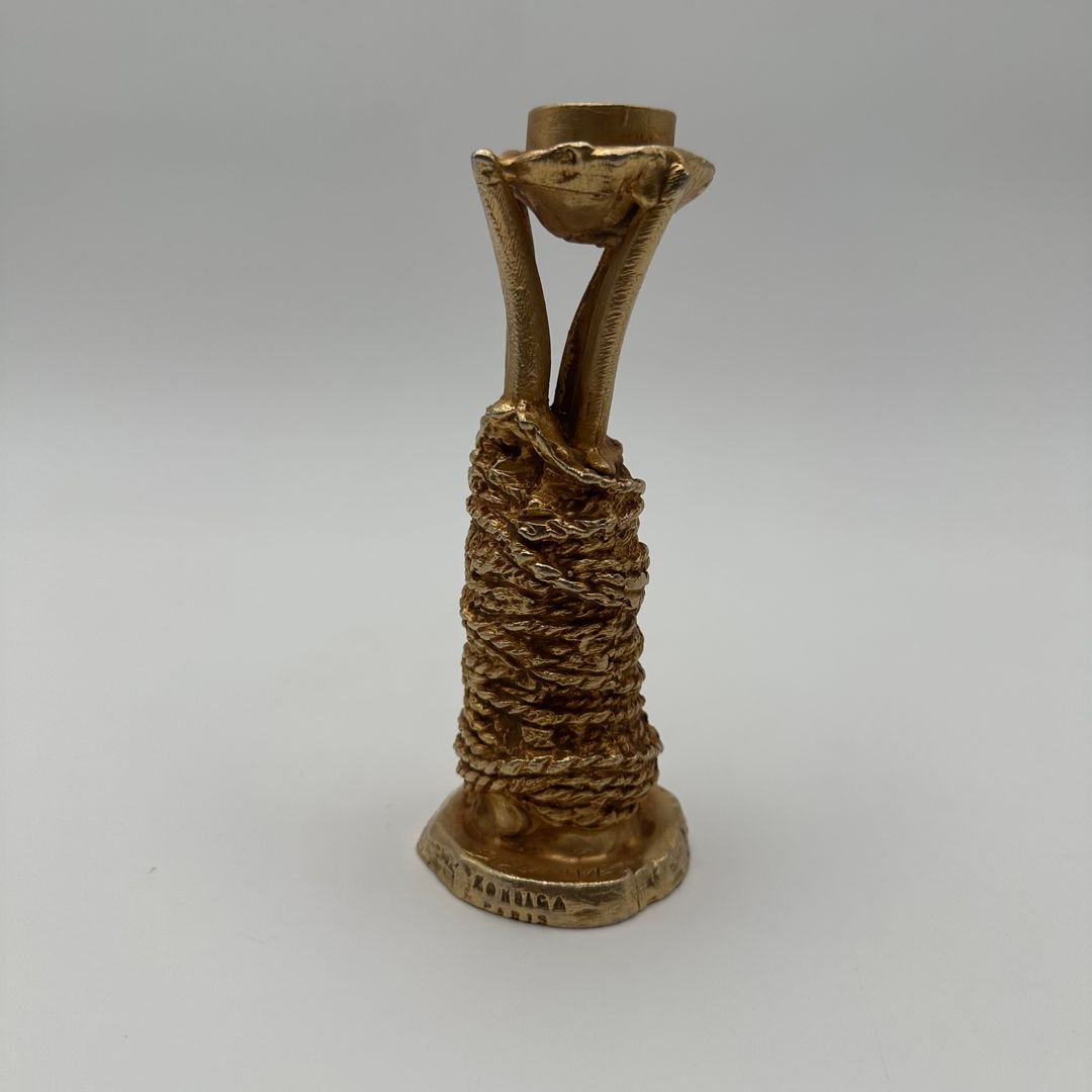 Bougeoir sculptural – Pierre Casenove pour Fondica, signé, années 1990-photo-8