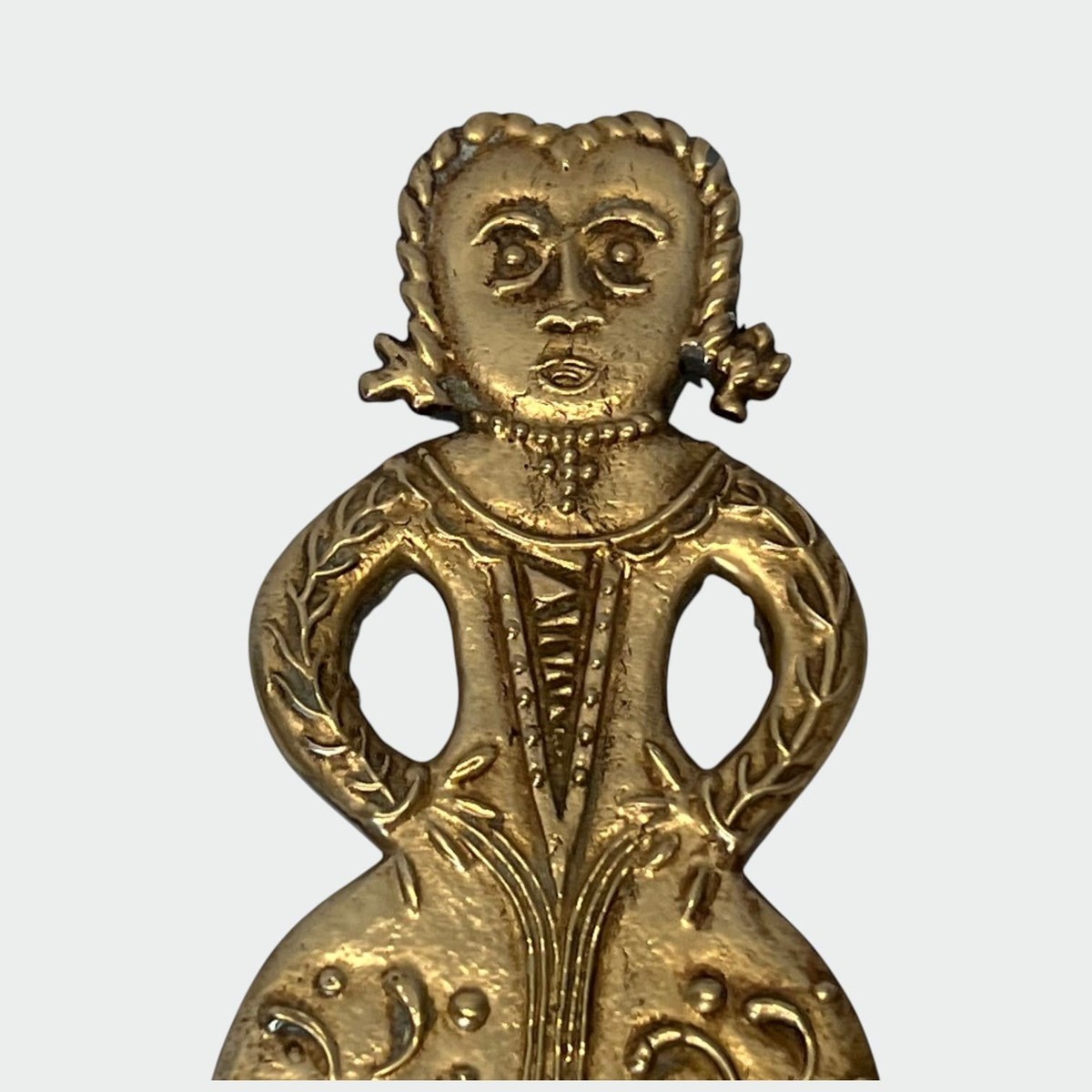 Pair Of Neoclassical Brass Sconces With Figural Decoration, Man And Woman With Two Lights. Fren-photo-2