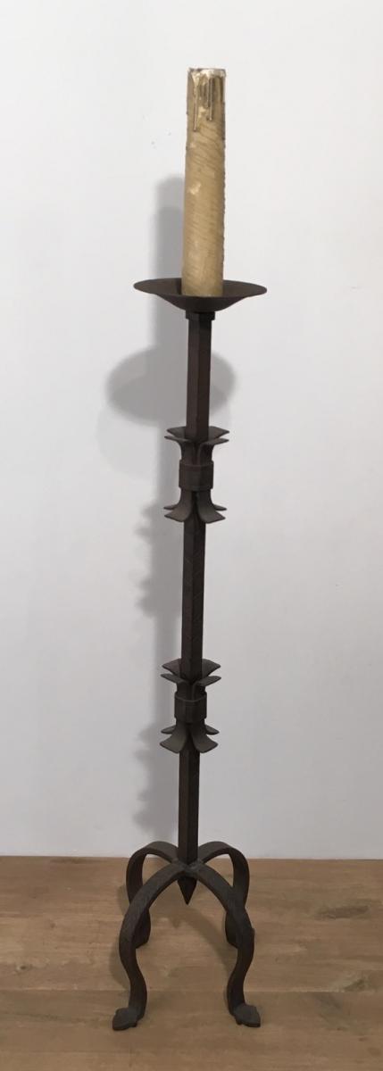 Wrought Iron Floor Lamp. French. Circa 1940