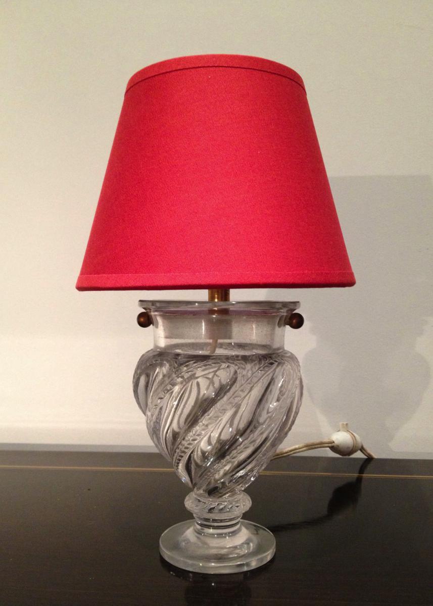 Petite lampe en verre. Vers 1940 