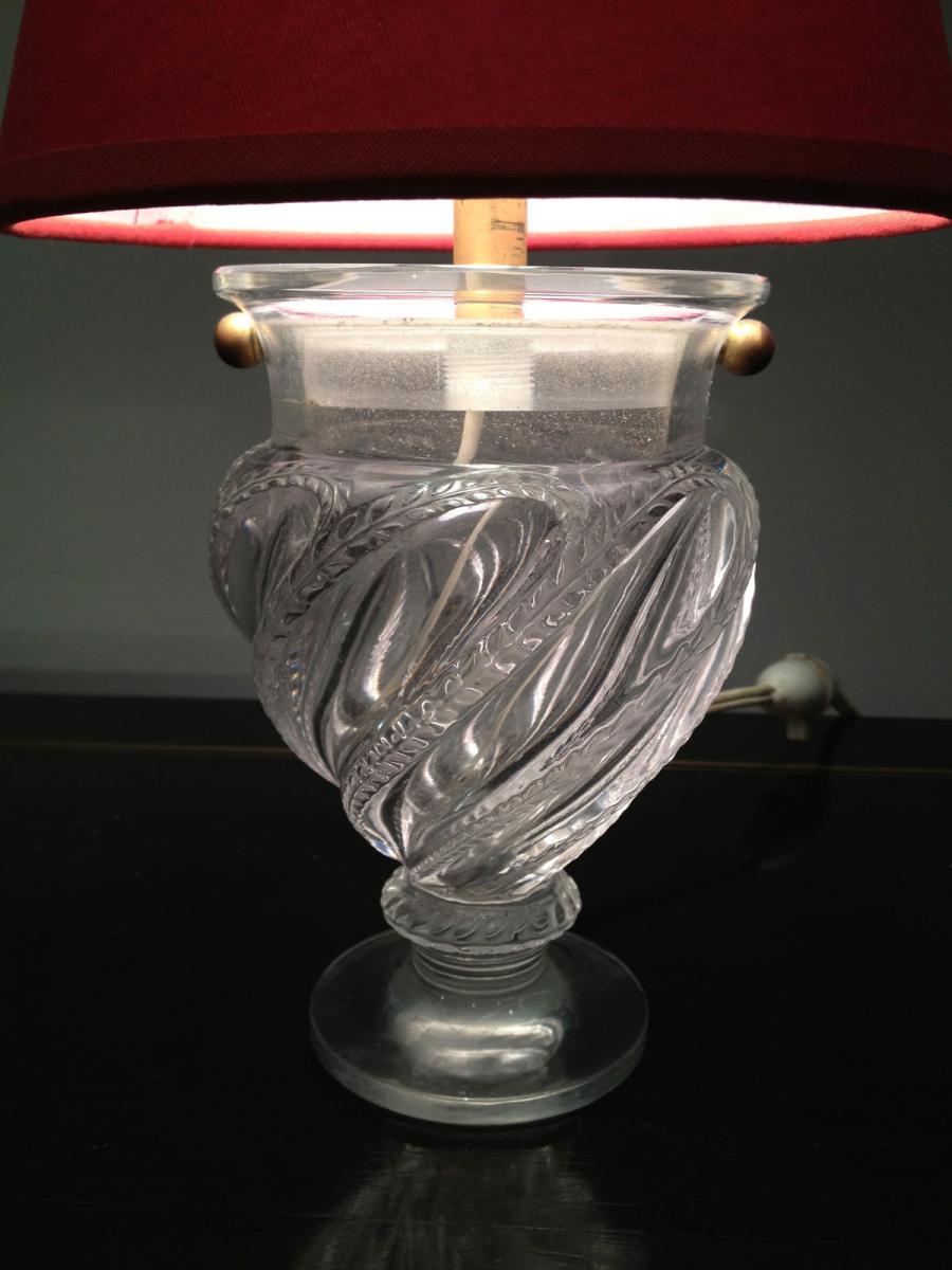 Small Glass Lamp. About 1940-photo-3