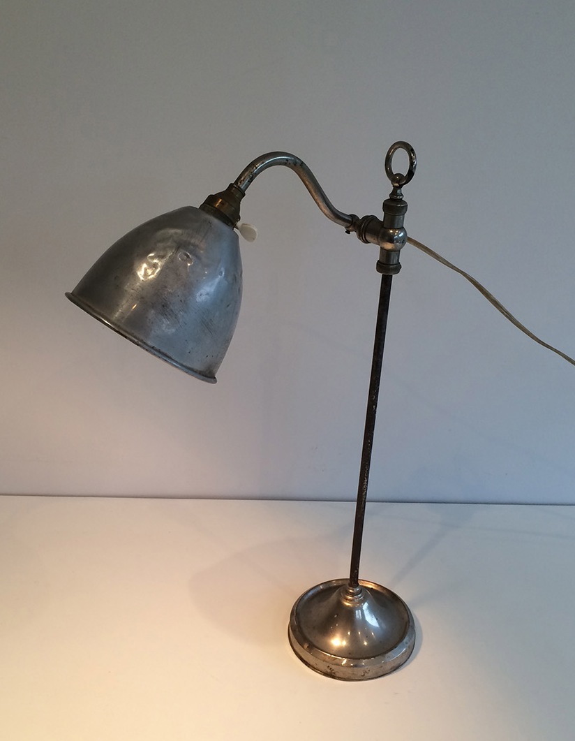  Lampe Industrielle Monte et baisse. Vers 1900-photo-1