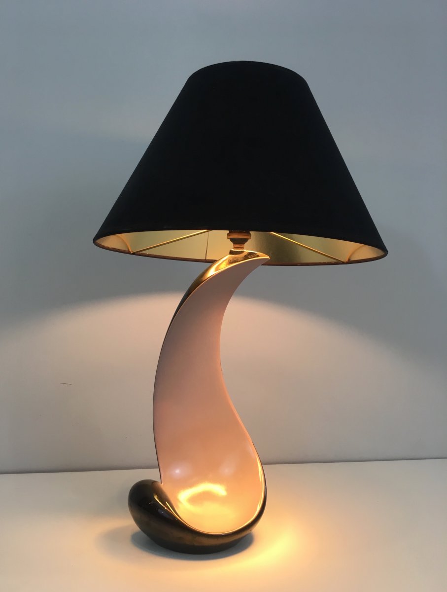 Lampe Design En Céramique. Vers 1950