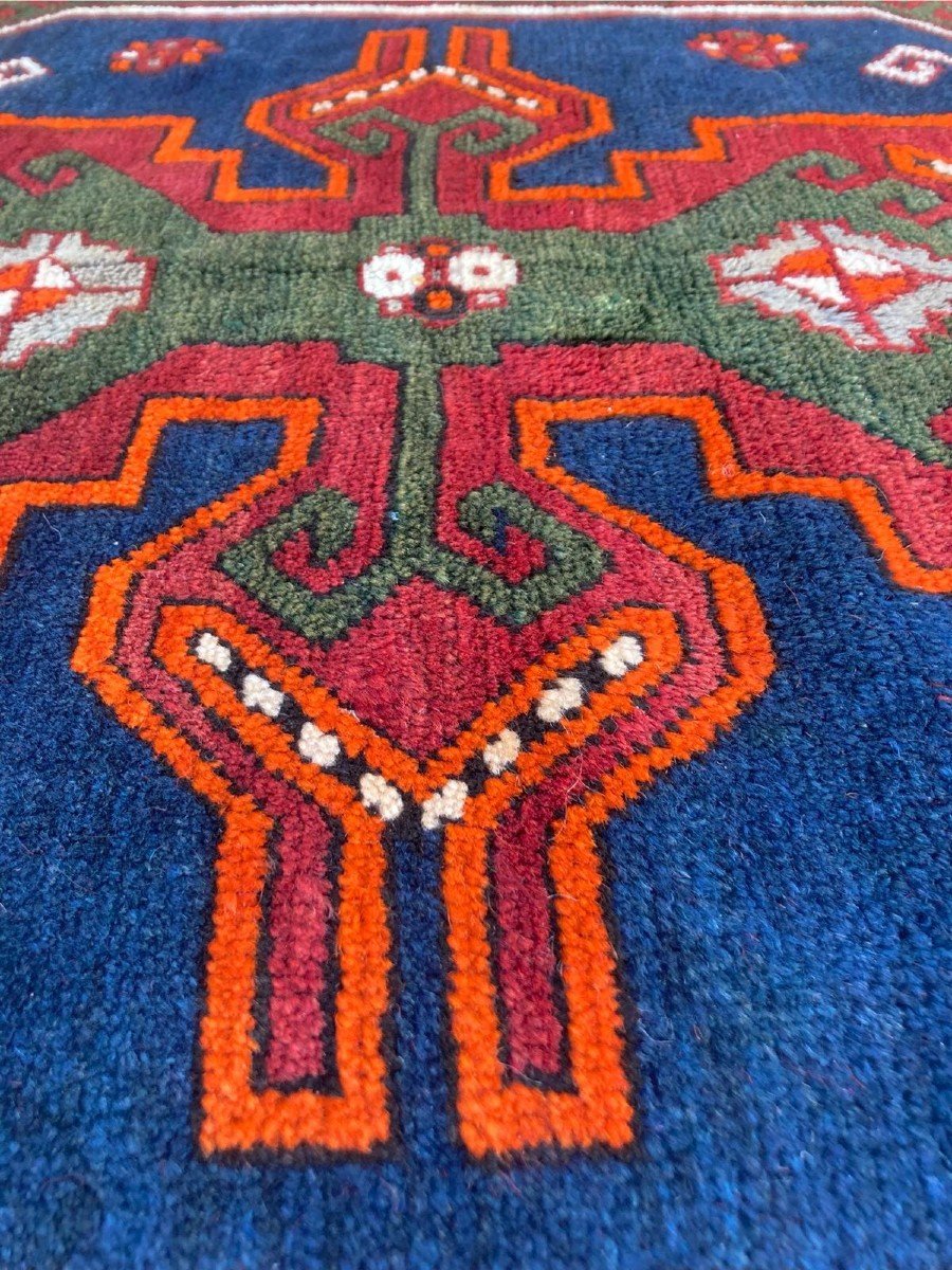 Tapis Kazakh. Circa 1930.  260 X 150 Cm-photo-1