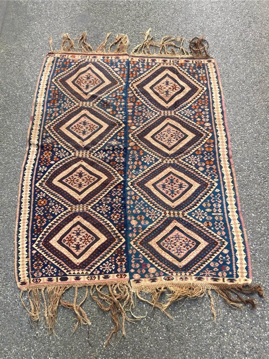 Kilim Hakkari - Anatolia. Circa 1880. 200 X 156 Cm-photo-4