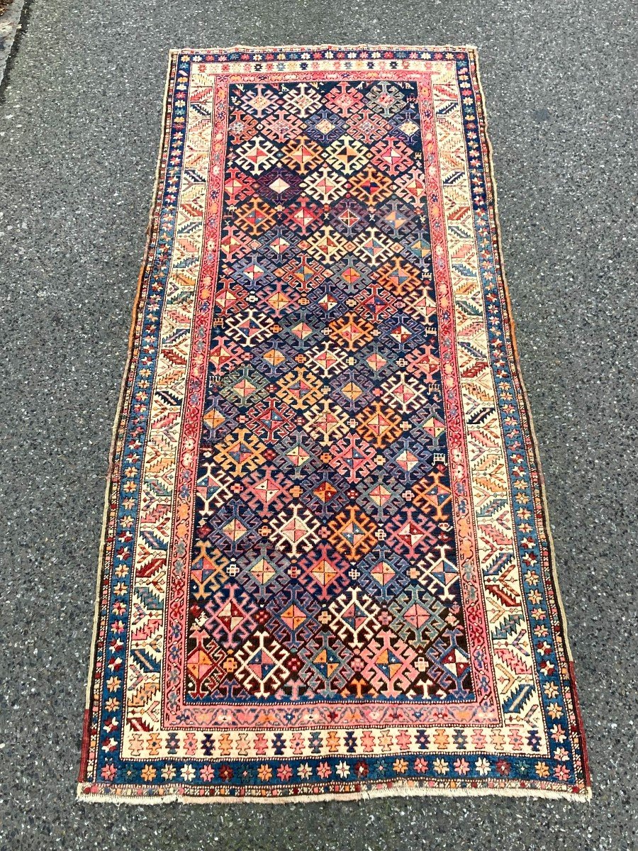 Tapis Karabakh - Arménie. Caucase. Circa 1900. 268 X 110 Cm-photo-5