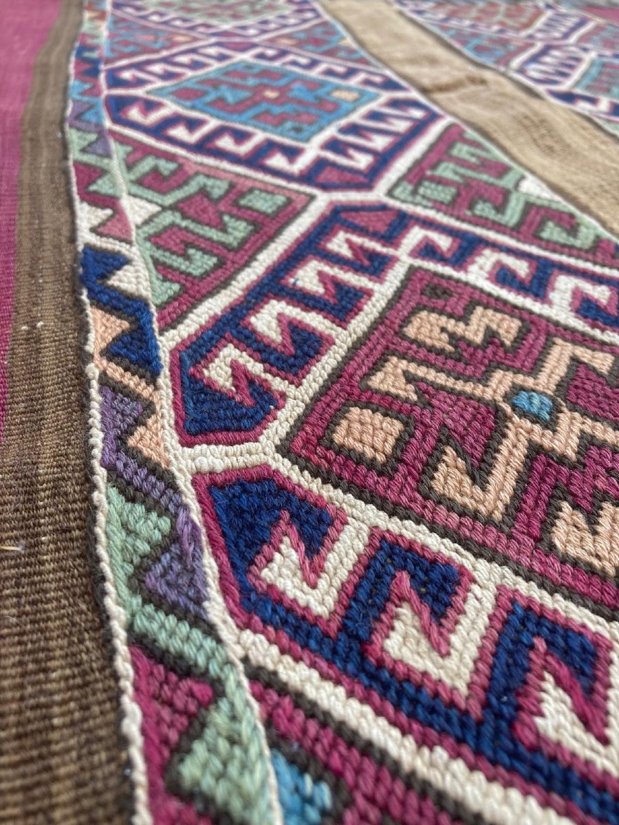 Kilim / Cuval Reyhanli - Anatolia. Circa 1880. 116 X 112 Cm-photo-3