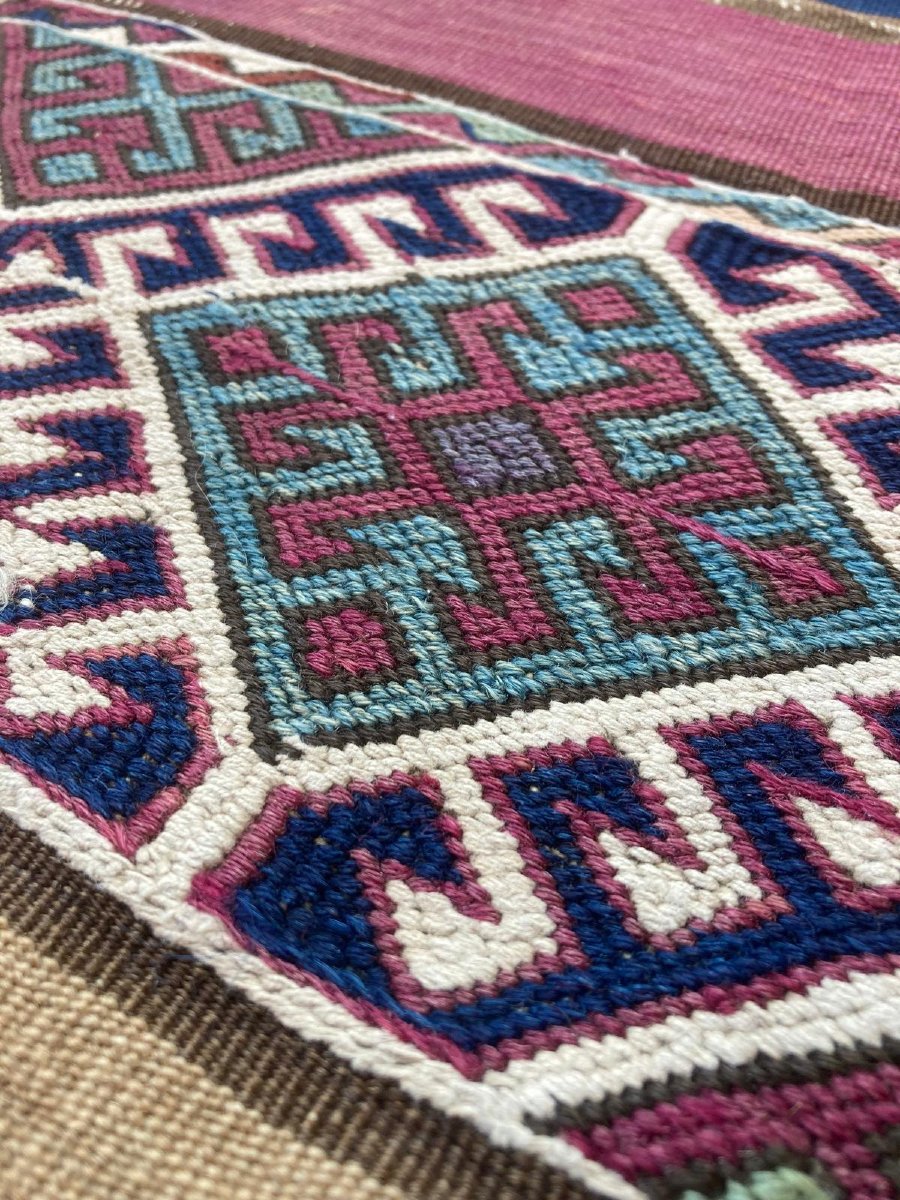 Kilim / Cuval Reyhanli - Anatolia. Circa 1880. 116 X 112 Cm-photo-5