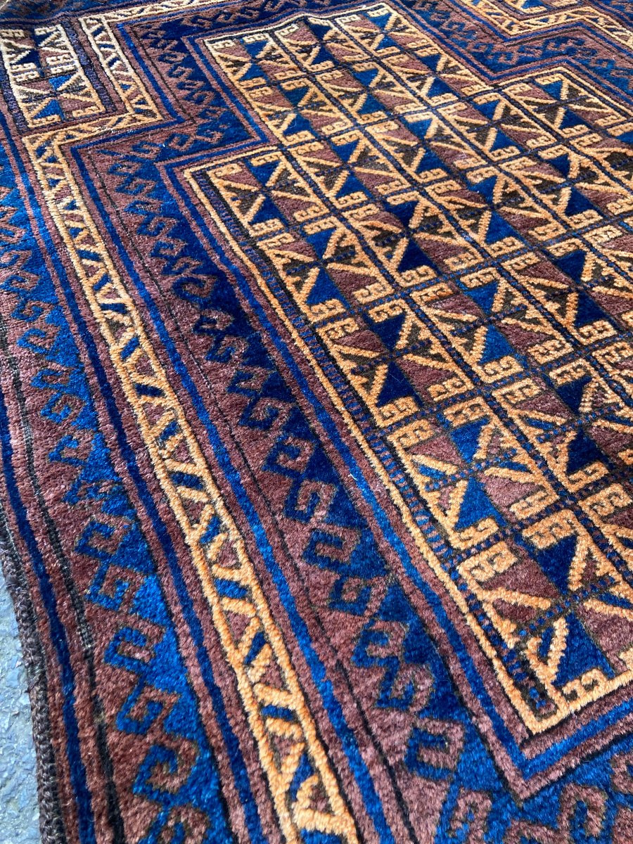 Tapis Beloutch. Milieu 20 Ième. 130 X 90 Cm-photo-4