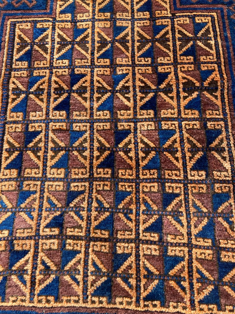 Tapis Beloutch. Milieu 20 Ième. 130 X 90 Cm-photo-2