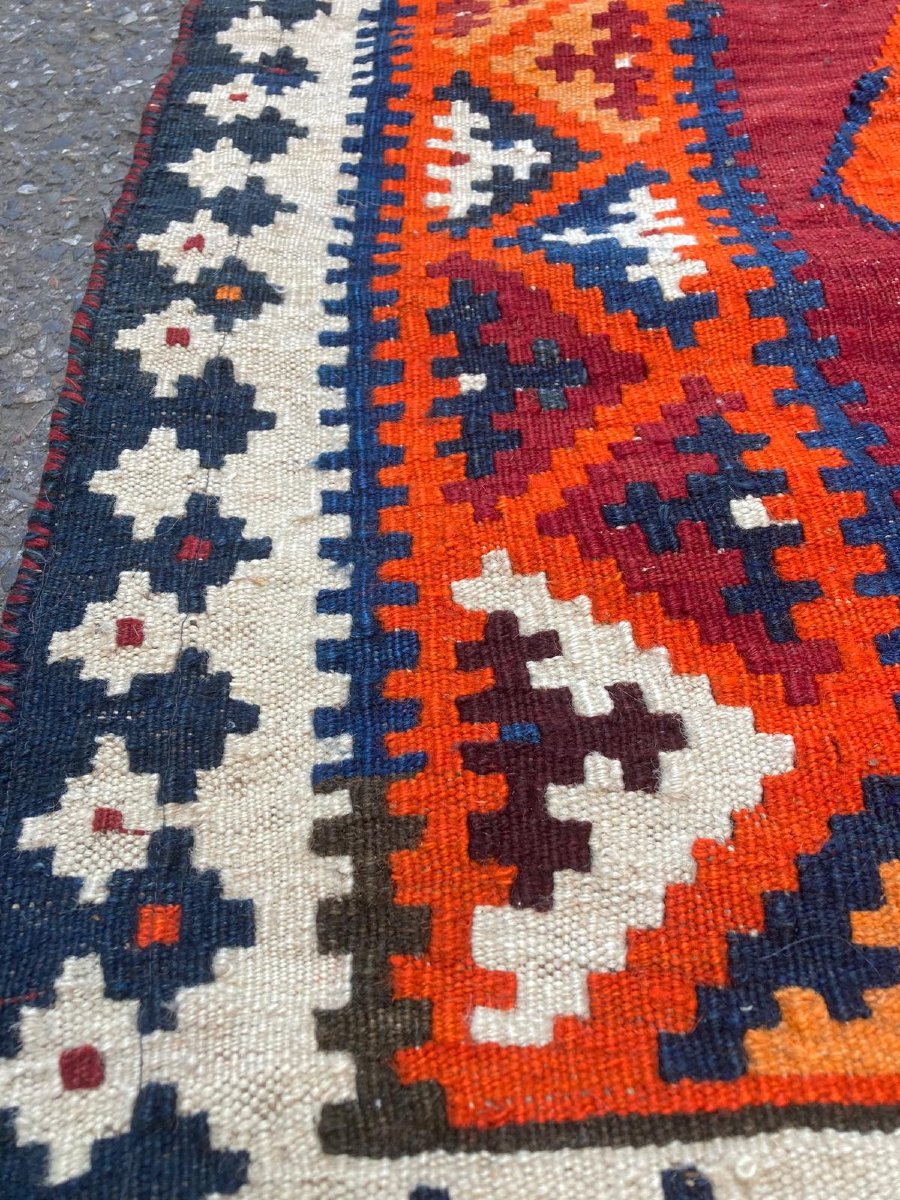 Kilim Qashqai - Iran. Circa 1950. 242 X 144 Cm-photo-4
