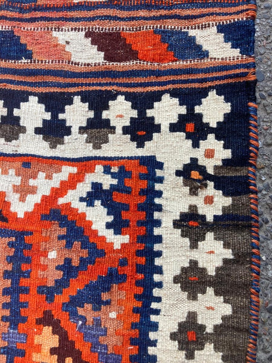 Kilim Qashqai - Iran. Circa 1950. 242 X 144 Cm-photo-3