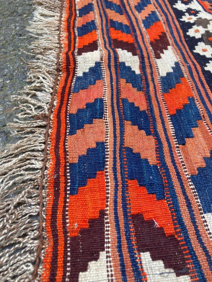 Kilim Qashqai - Iran. Circa 1950. 242 X 144 Cm-photo-4