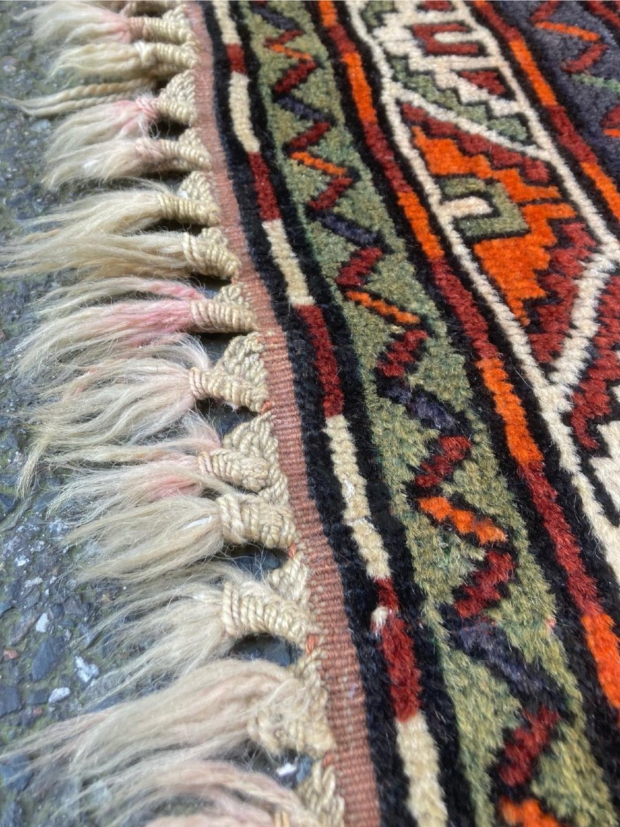 Kazakh Carpet. Mid-20th Century. 255 X 150 Cm-photo-4