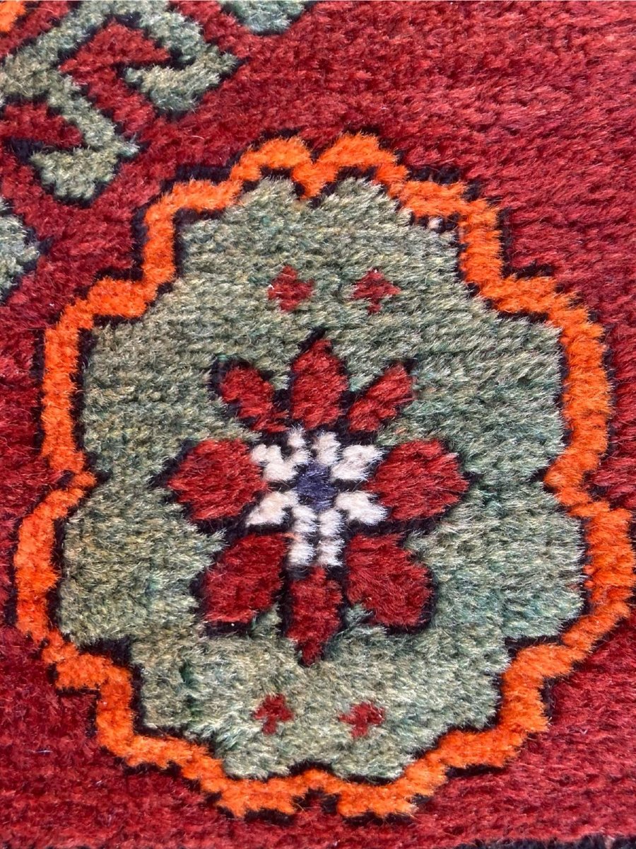Kazakh Carpet. Mid-20th Century. 255 X 150 Cm-photo-1