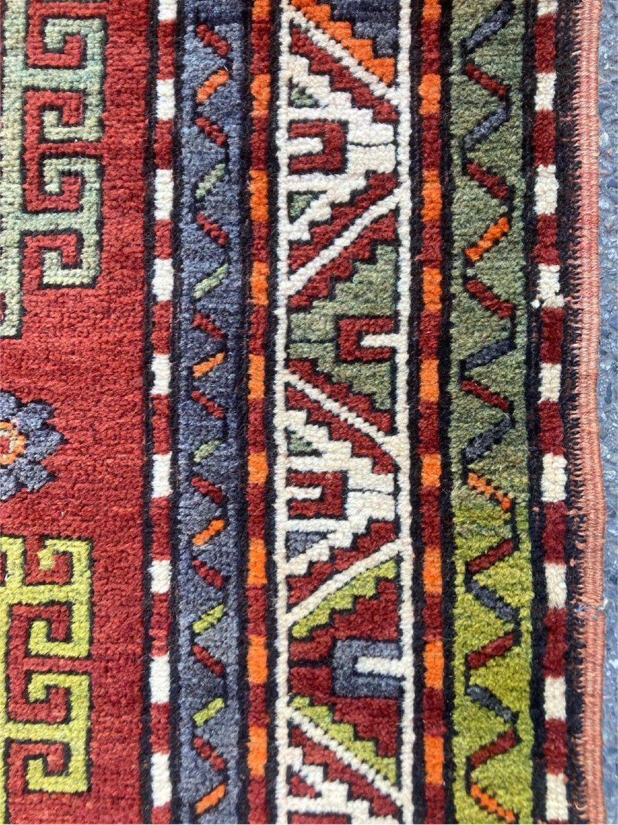 Kazakh Carpet. Mid-20th Century. 255 X 150 Cm-photo-5