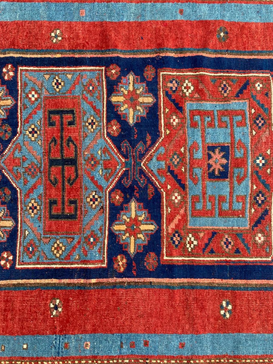 Tapis Caucase. 19 ième Siècle. 195 x 134 cm-photo-3