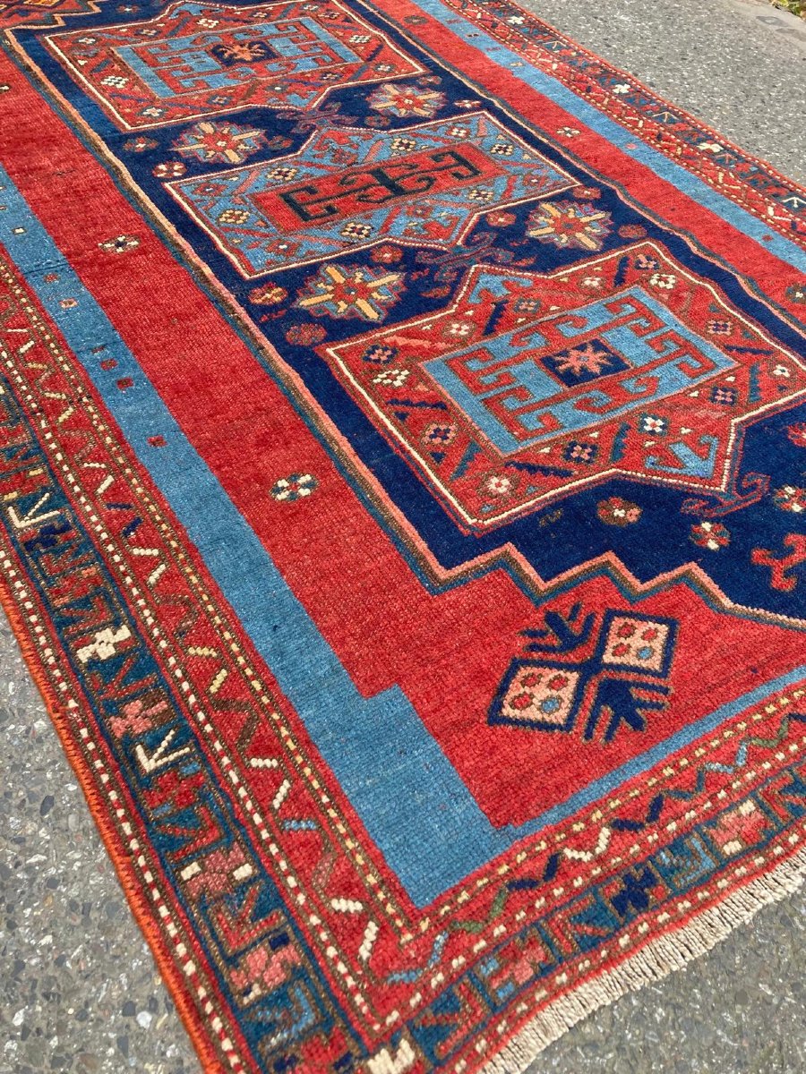 Tapis Caucase. 19 ième Siècle. 195 x 134 cm-photo-4
