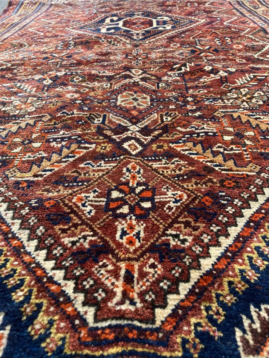 Shiraz Rug - Persia. Early 20th Century. 360 X 133 Cm-photo-2