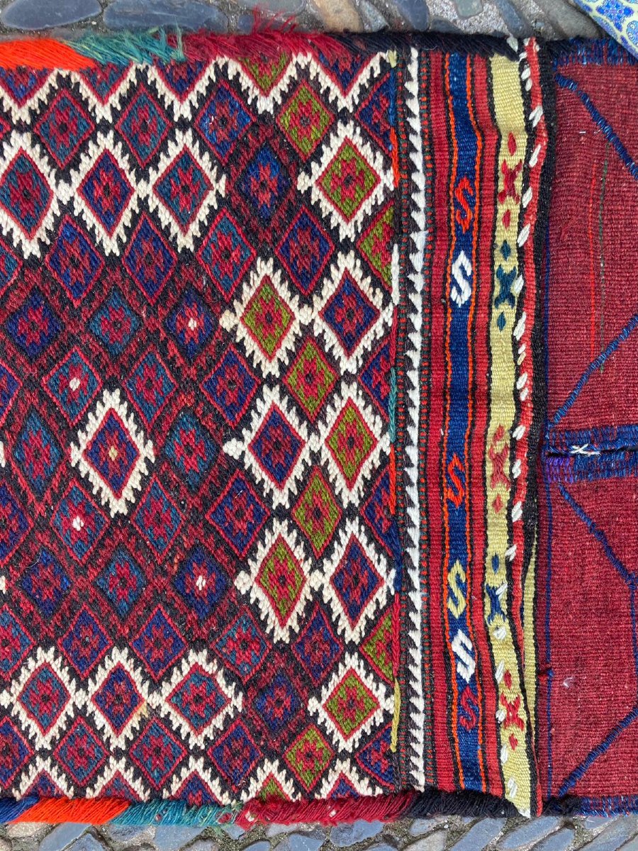 Heybe double sacoche. Fethiye - Anatolie. Circa 1930. 147 x 50 cm-photo-2