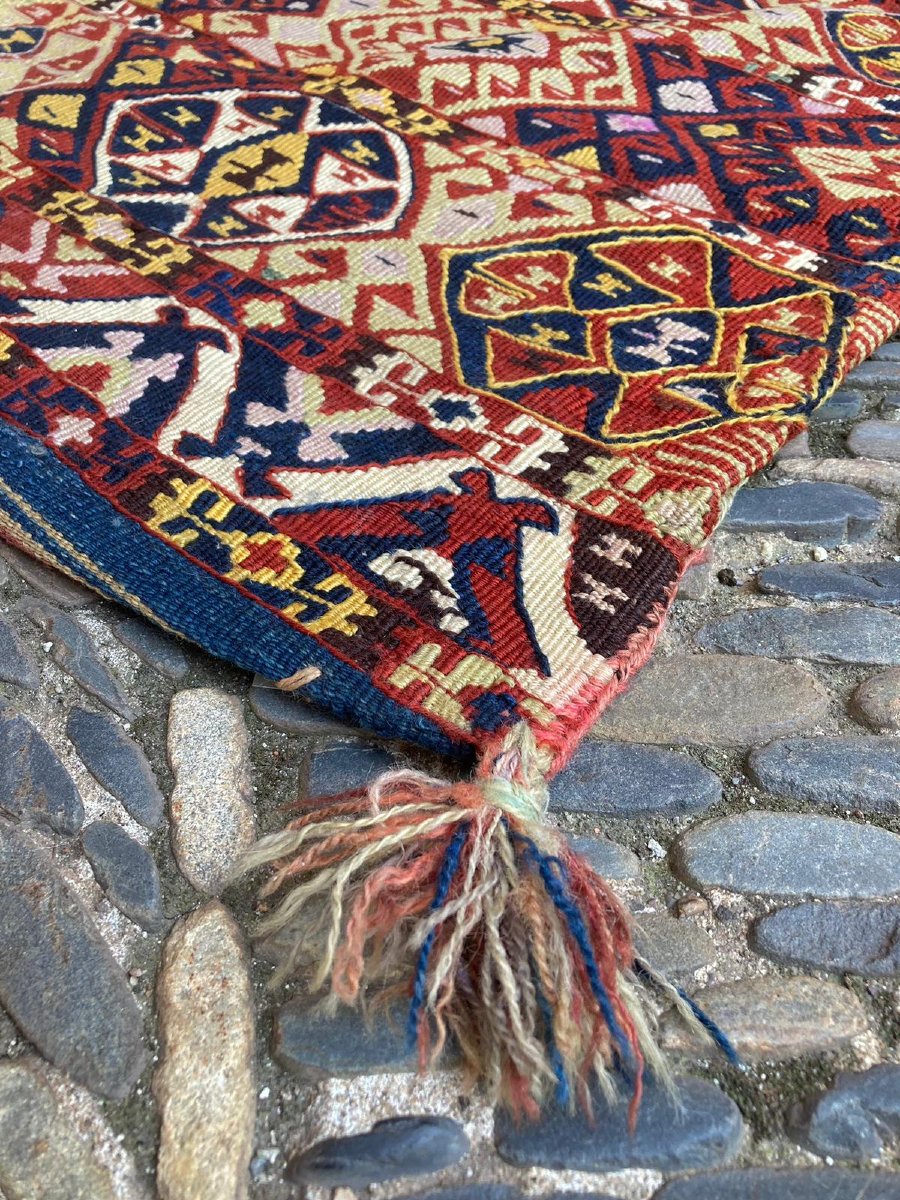Heybe Double Bag. Maraş - Anatolia. Circa 1930. 130 X 62 Cm-photo-2