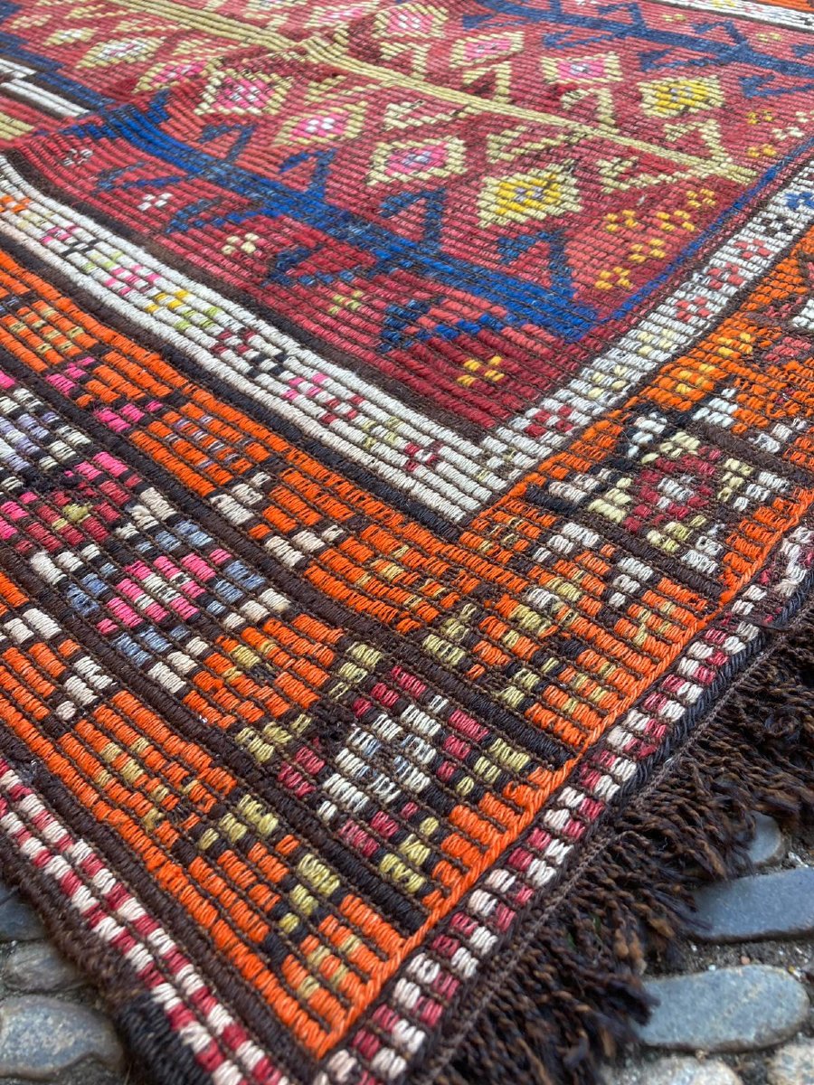Kilim / Cicim Konya. Anatolia. Circa 1930. 120 X 102 Cm-photo-3
