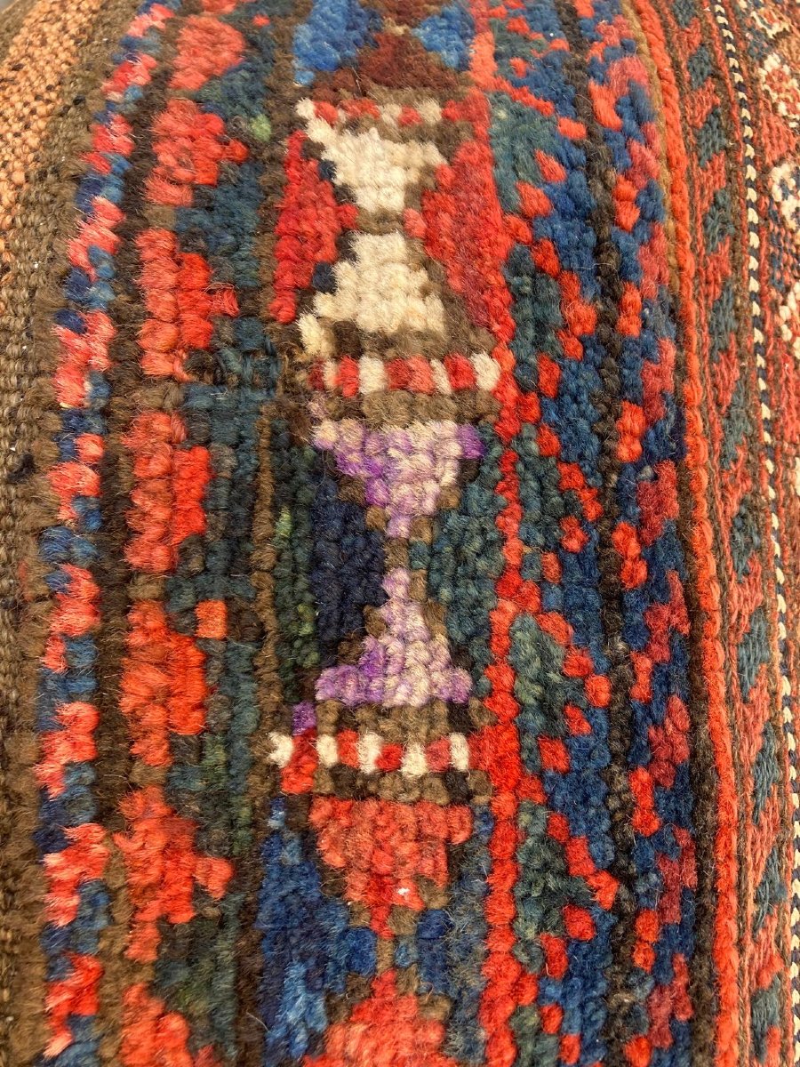 Double Open Dromedary Satchel. Bathiyari - Persia. Circa 1880. 172 X 104 Cm-photo-7