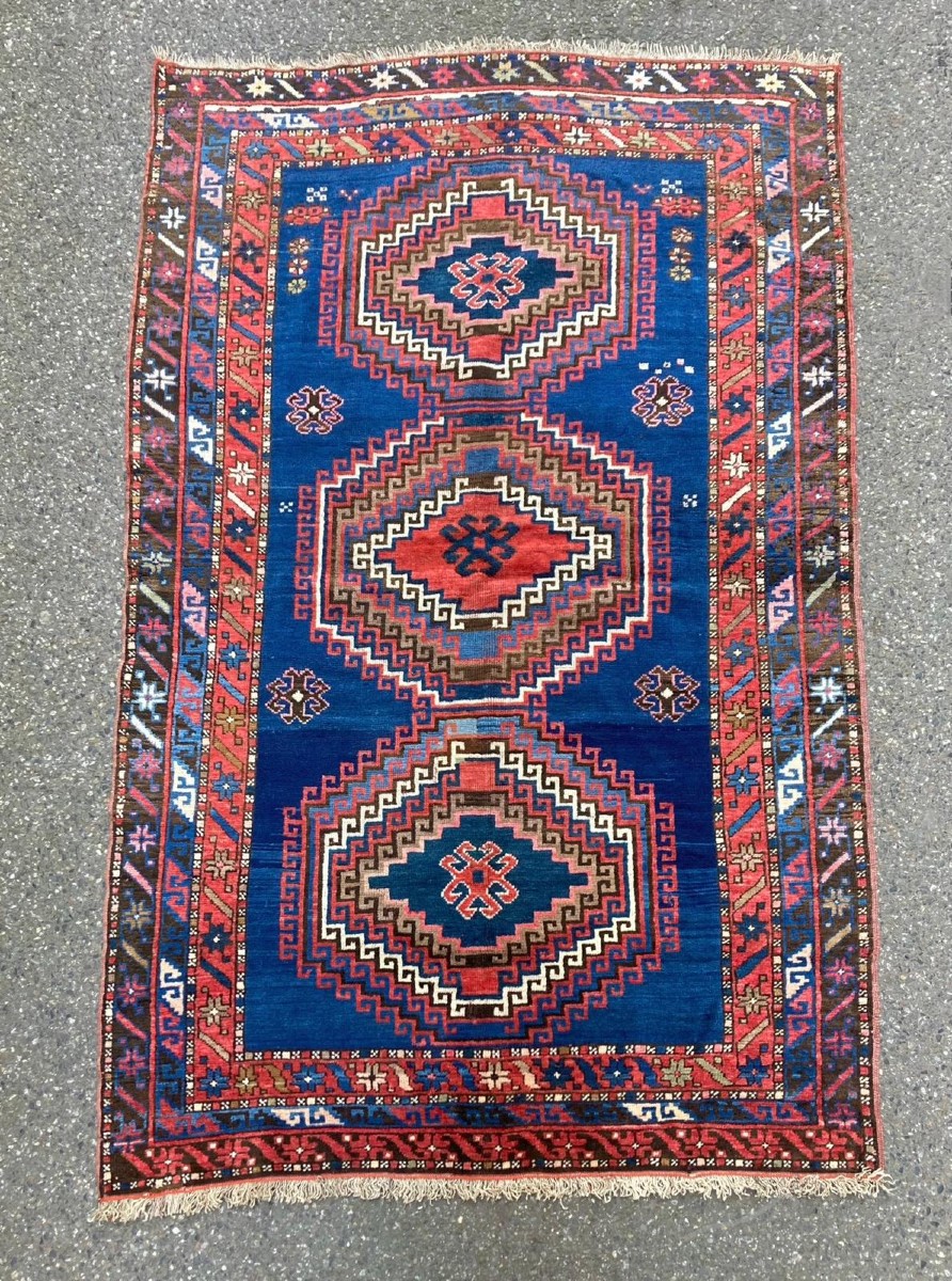 Kazakh Carpet. Early 20th Century. 215 X 136 Cm