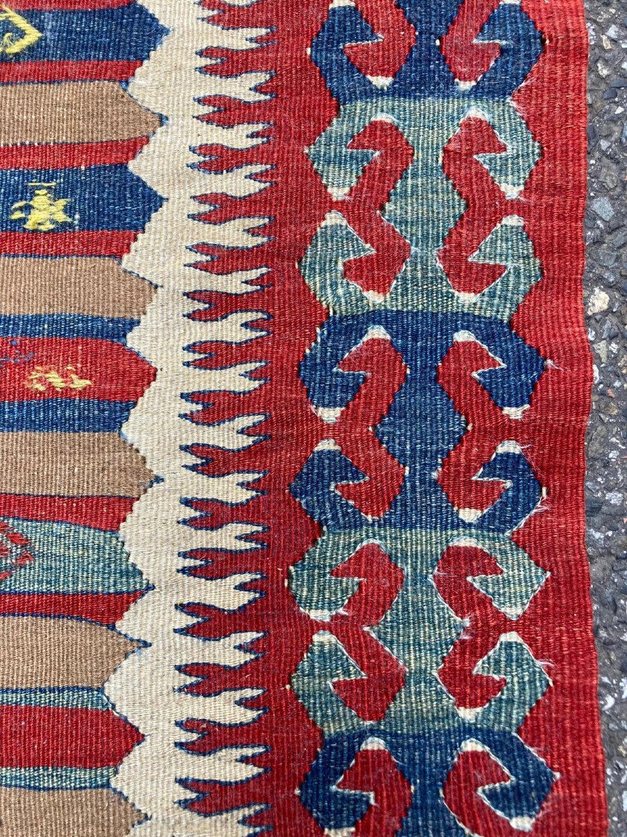 Kilim Fethiye - Anatolie. Circa 1920. 172 x 116 cm-photo-2