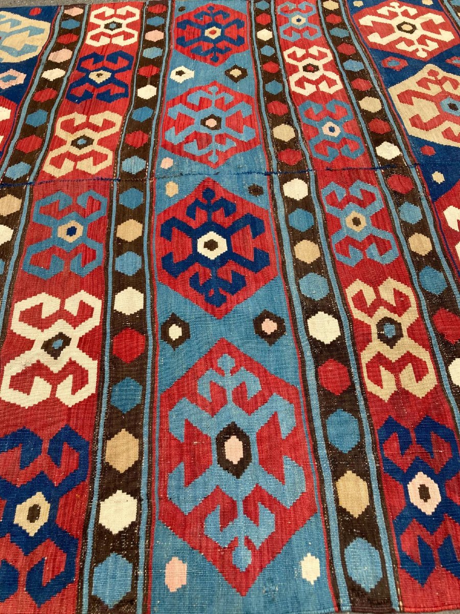Kilim Caucase. Circa 1880. 230 x 170 cm-photo-3