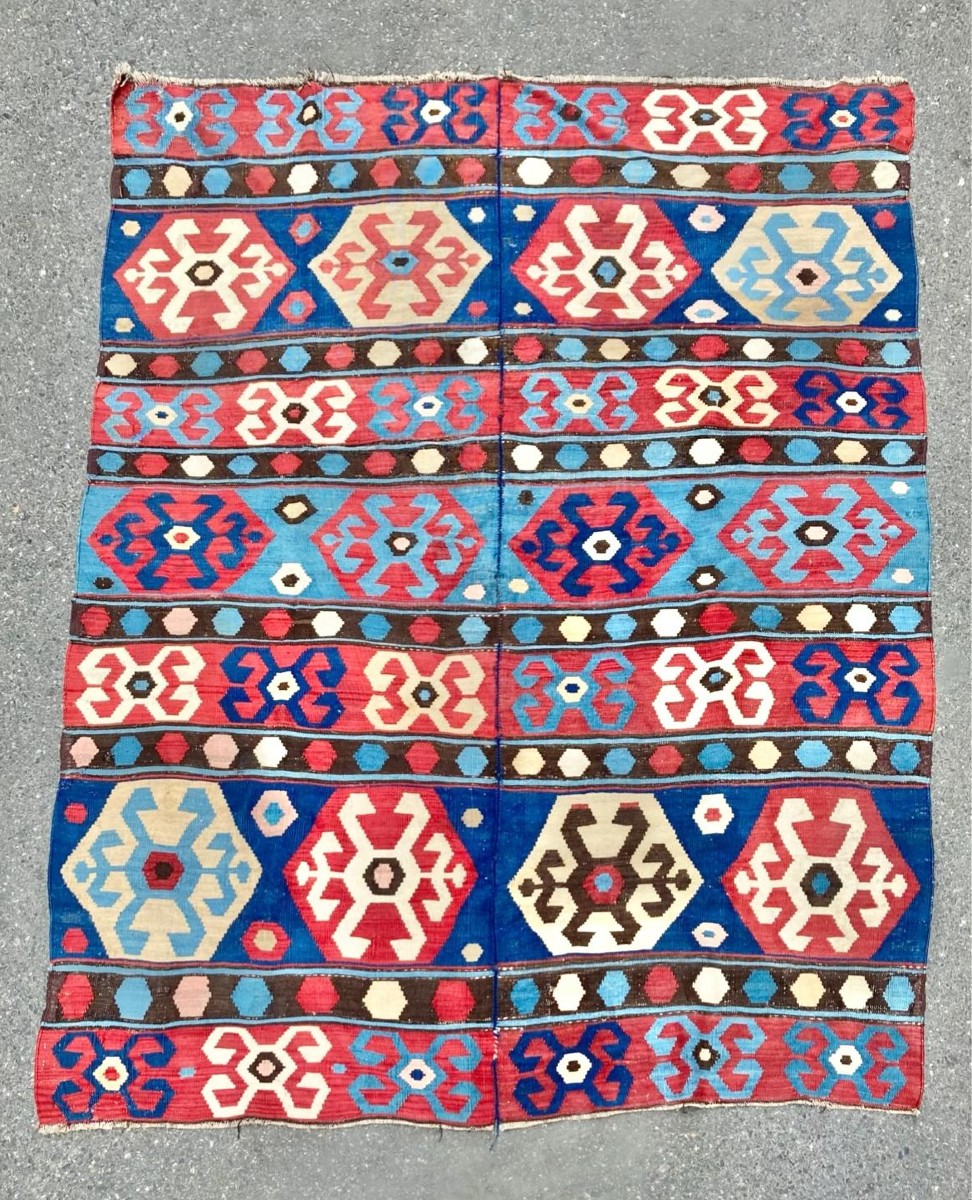 Kilim Caucase. Circa 1880. 230 x 170 cm