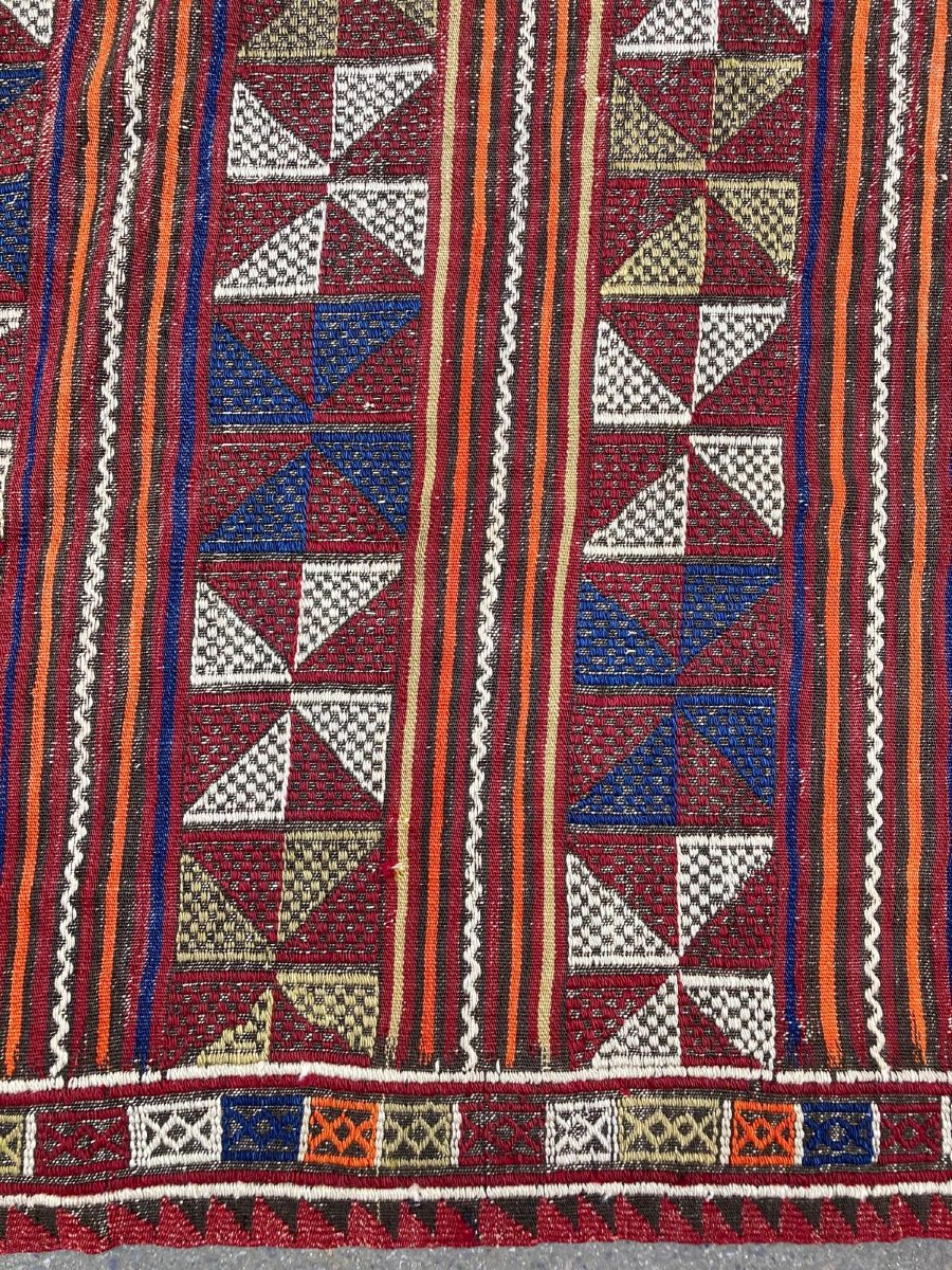 Kilim / Cicim Yüncü Balikesir - Anatolia. 1930s. 310 X 198 Cm-photo-4