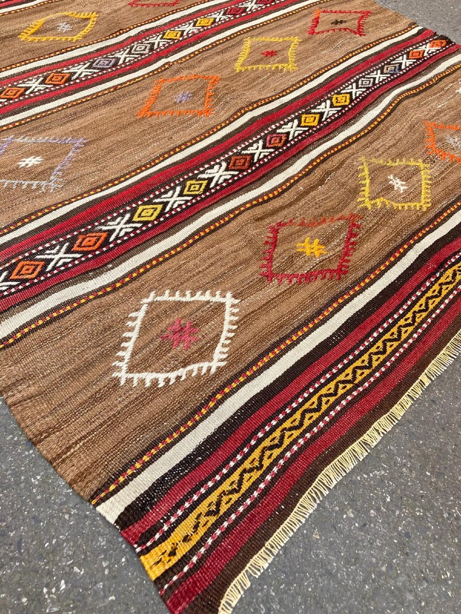 Kilim Korkuteli. Anatolia. Circa 1970. 226 X 132 Cm-photo-3