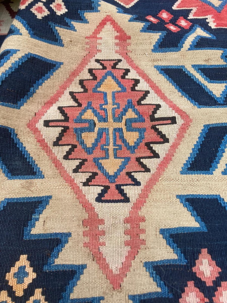 Kilim Kuba. Azerbaïdjan. Caucase. Circa 1900. 303 x 180 cm-photo-3