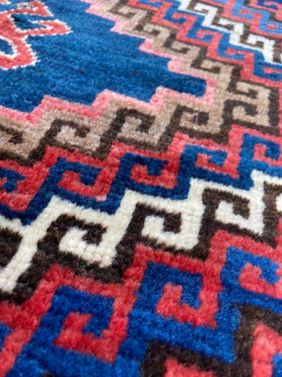 Kazakh Carpet - Caucasus. Early 20th Century. 215 X 136 Cm-photo-3