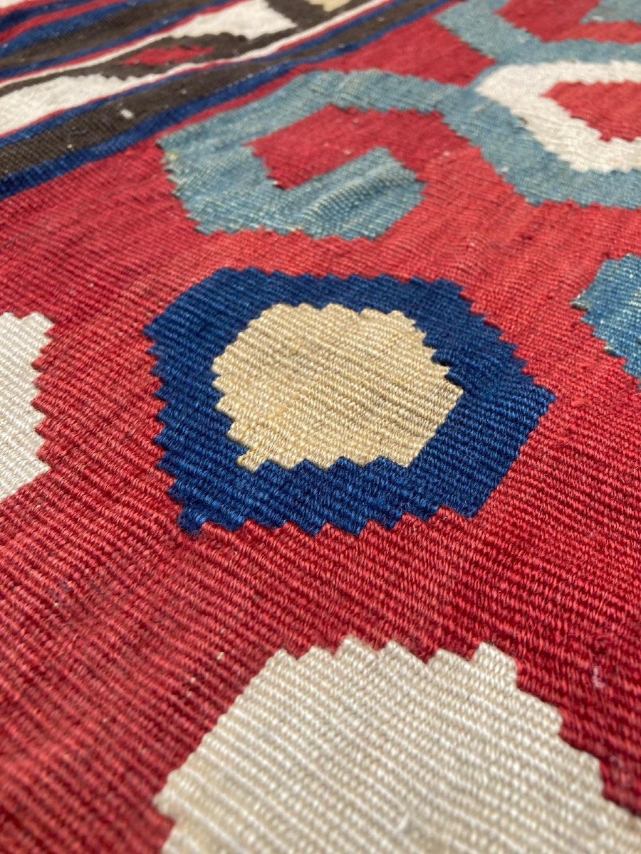 Kilim Kazakh. Circa 1880. 240 x 167 cm-photo-3