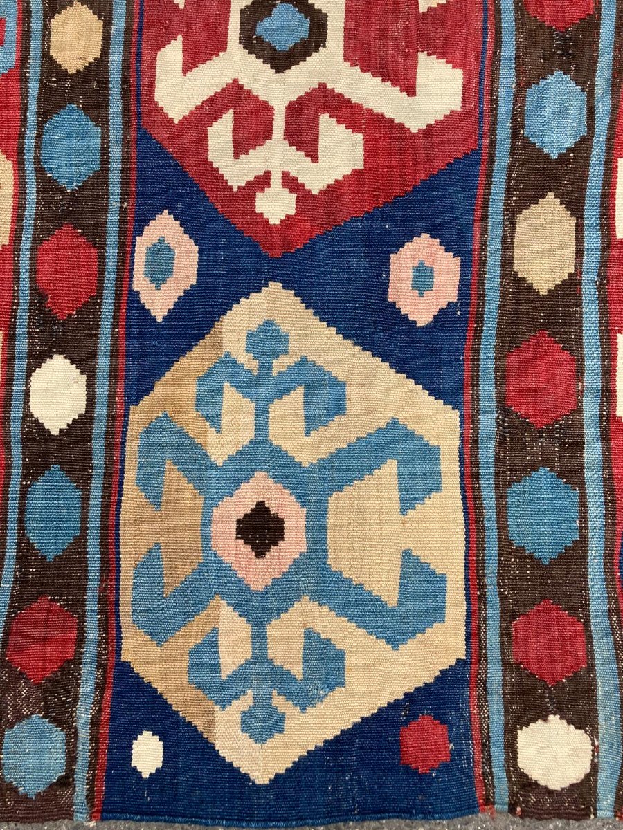 Kilim Caucase. Circa 1880. 230 x 170 cm-photo-2