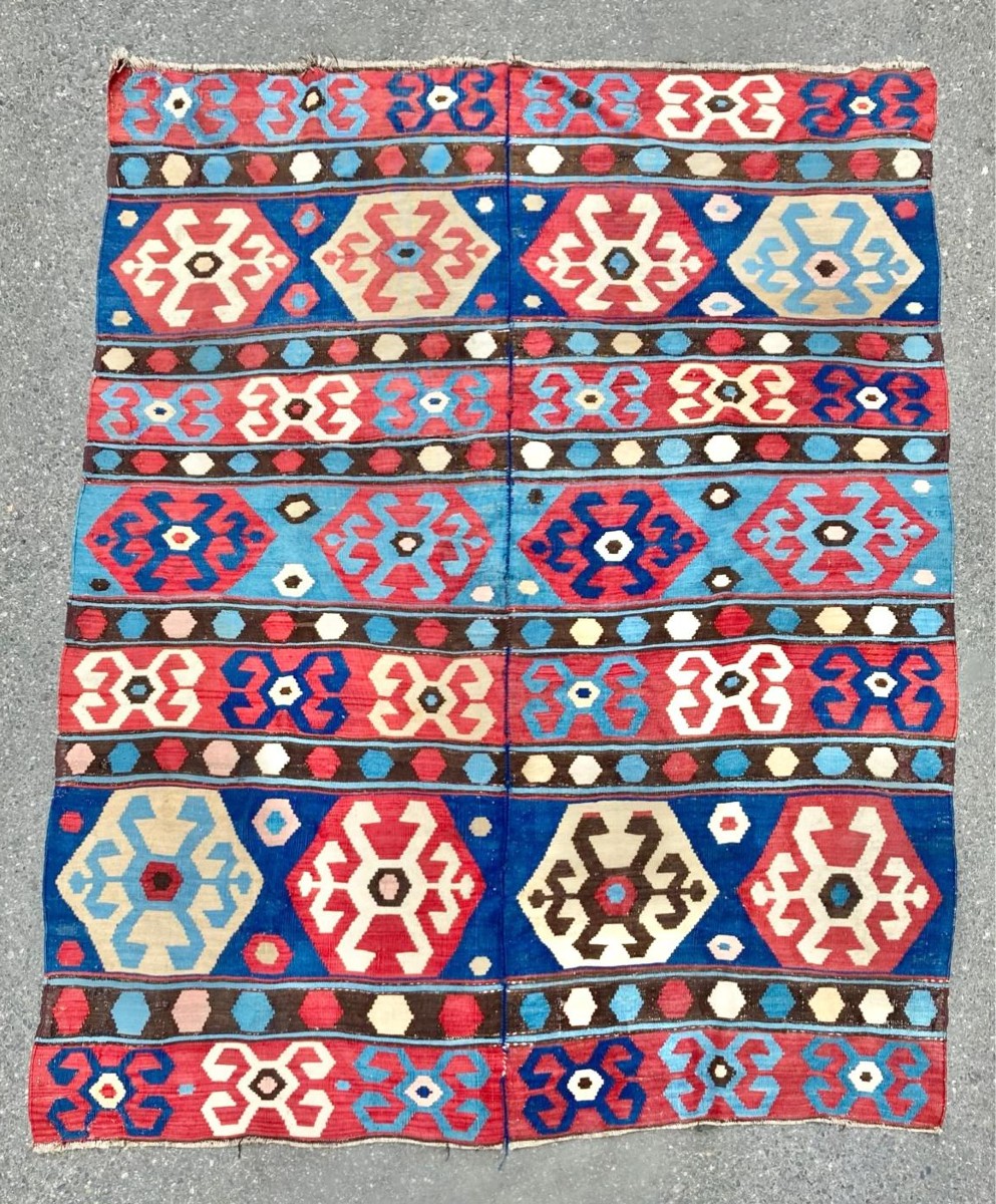 Kilim Caucase. Circa 1880. 230 x 170 cm