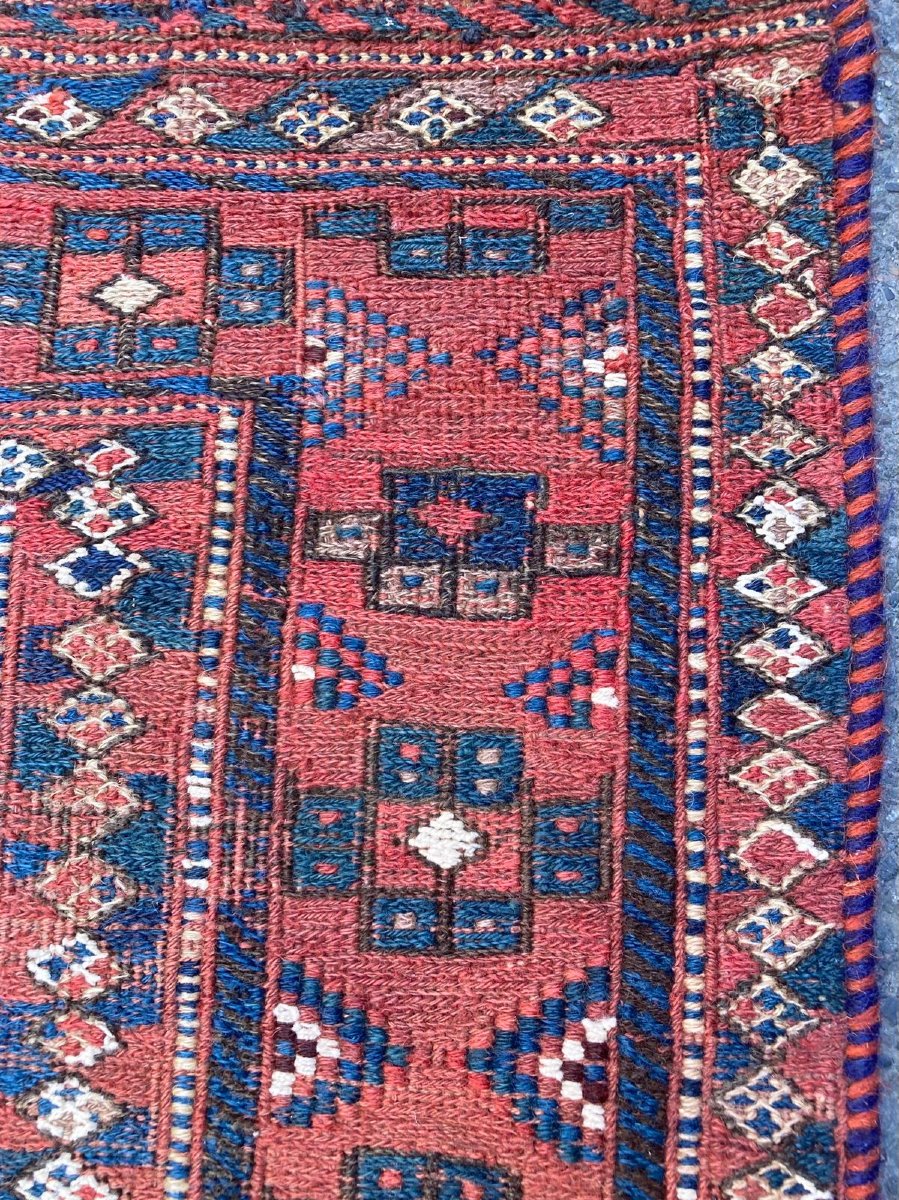 Double sacoche de dromadaire ouverte. Bathiyari - Perse. Circa 1880.172 x 104 cm-photo-3