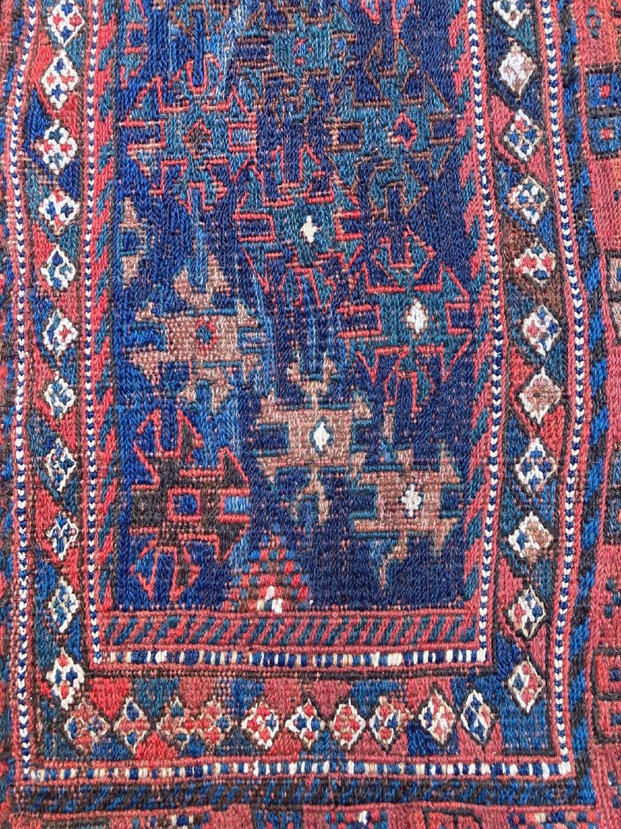 Double sacoche de dromadaire ouverte. Bathiyari - Perse. Circa 1880.172 x 104 cm-photo-4