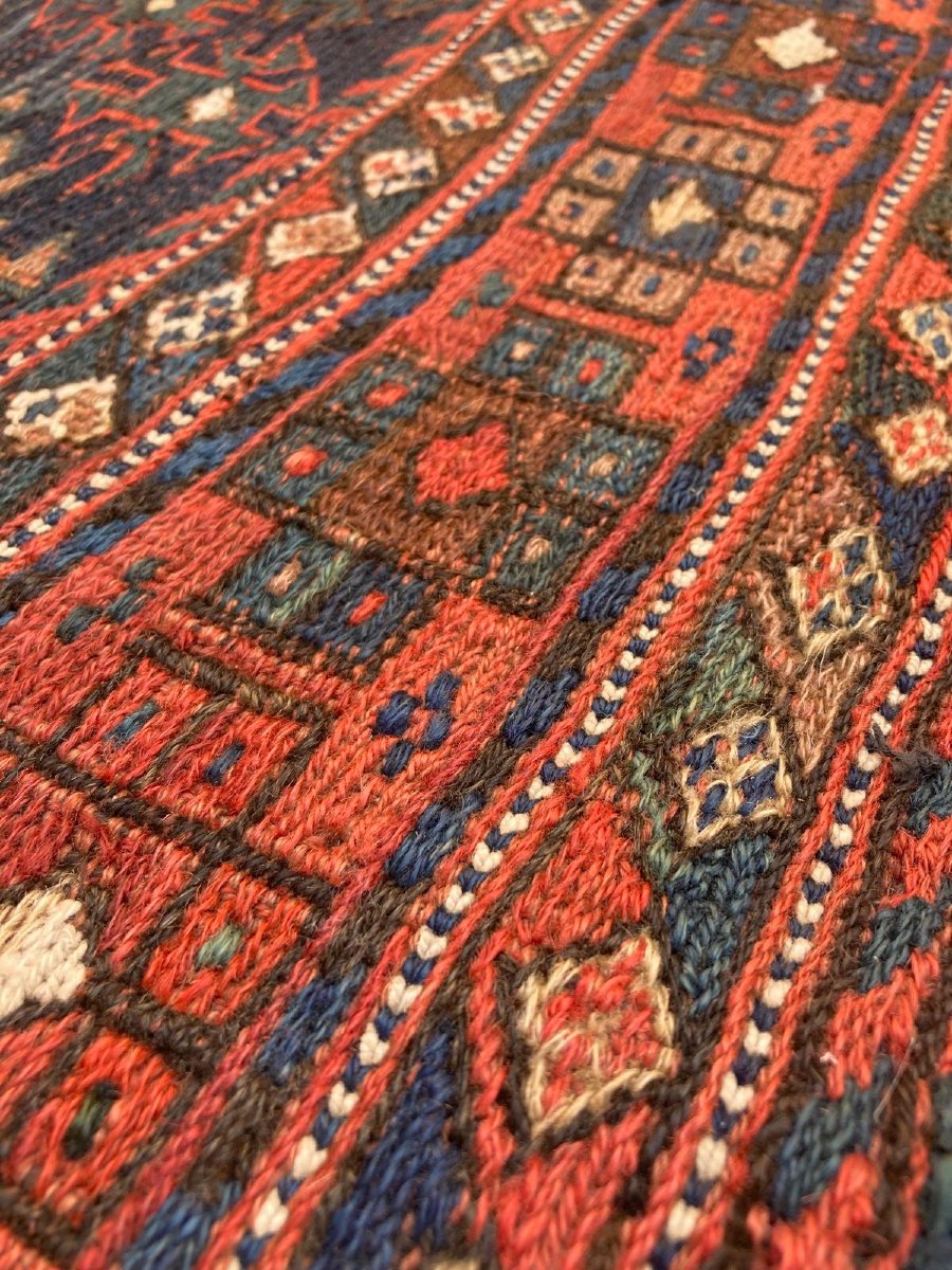 Double sacoche de dromadaire ouverte. Bathiyari - Perse. Circa 1880.172 x 104 cm-photo-6