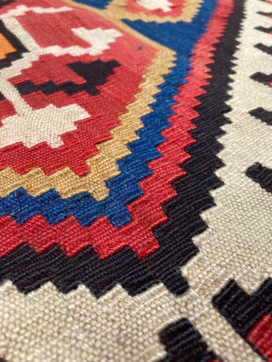 Kilim Kuba - Azerbaïdjan. Circa 1920. 295 x 164 cm-photo-2