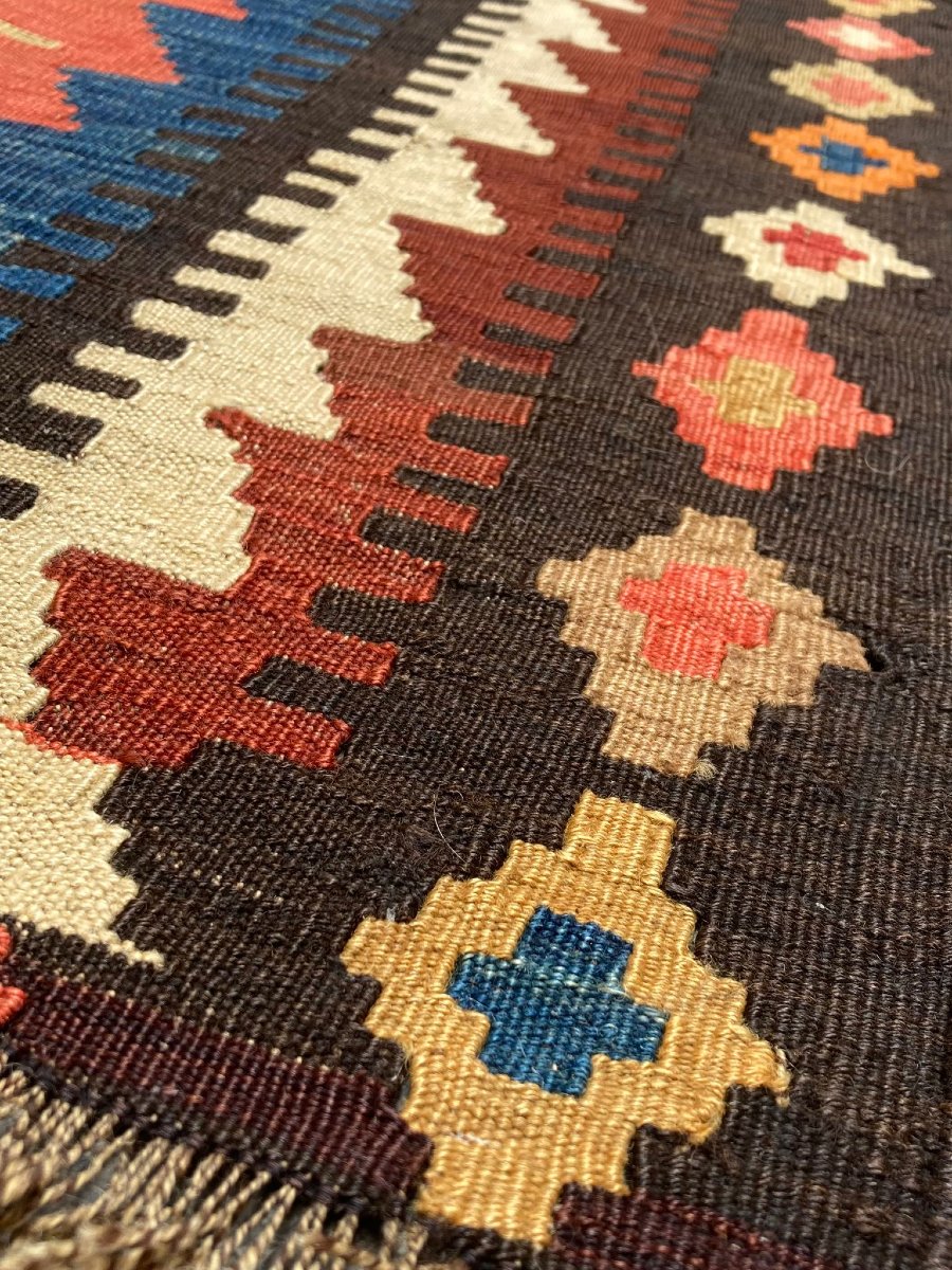 Kilim Kuba - Azerbaïdjan. Circa 1920. 295 x 164 cm-photo-1