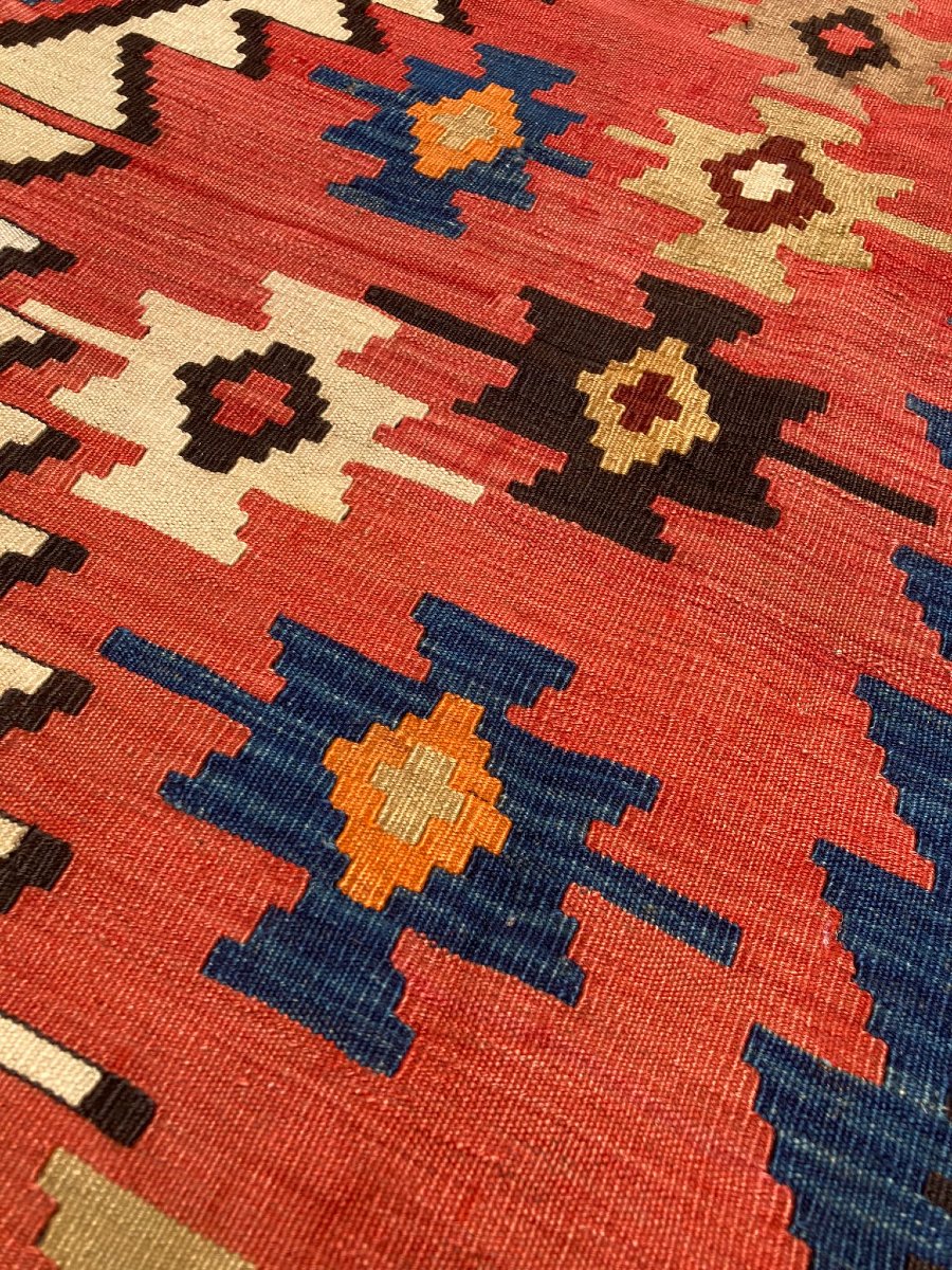 Kilim Kuba - Azerbaïdjan. Circa 1920. 295 x 164 cm-photo-4