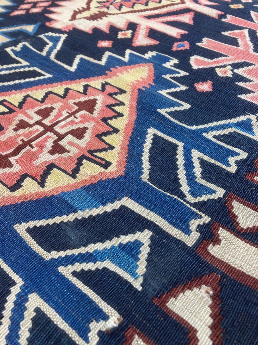 Kilim Kuba - Azerbaïdjan. Circa 1900. 303 x 180 cm-photo-4