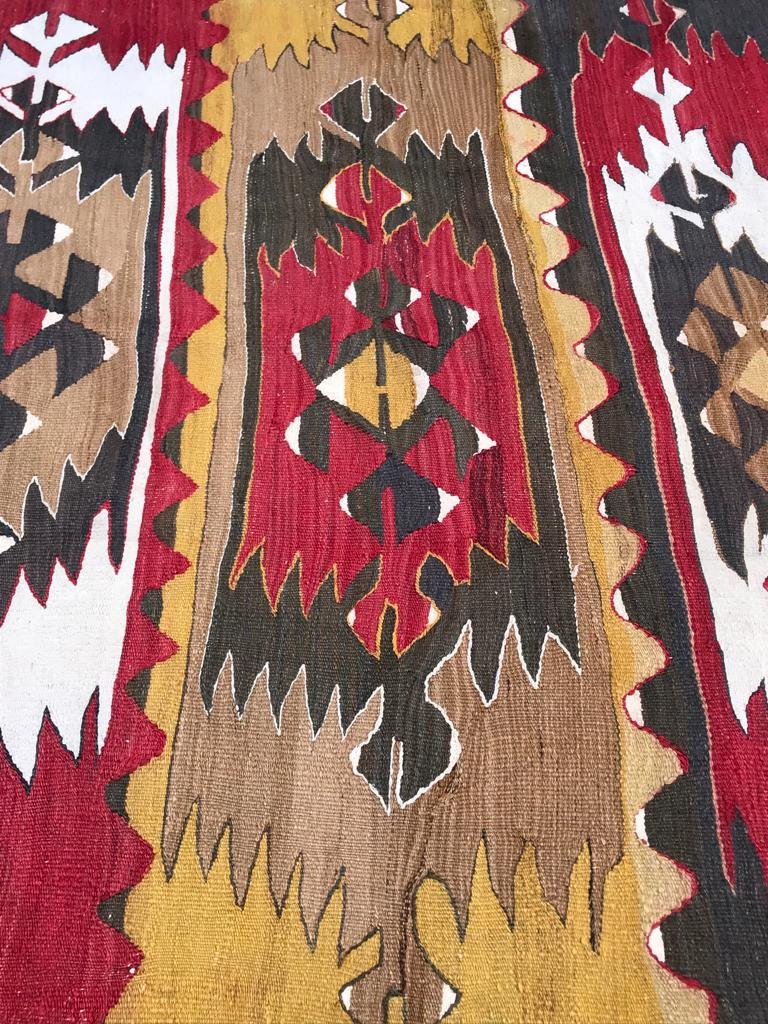 Kilim Afyon. Anatolia. Circa 1950. 335 X 133 Cm-photo-2