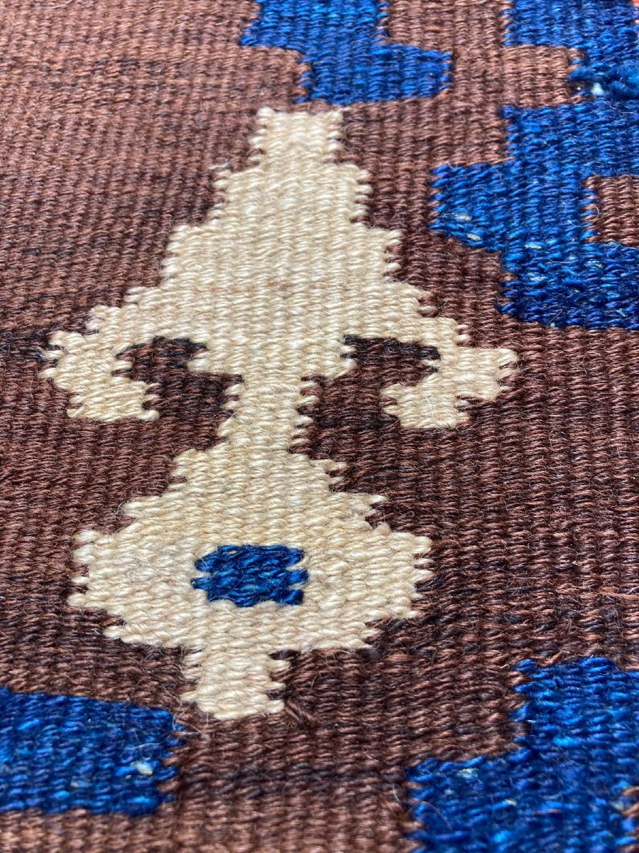 Kilim Veramin - Qashqai. Persian. Circa 1900/1920.. 360 X 120 Cm Cm-photo-6