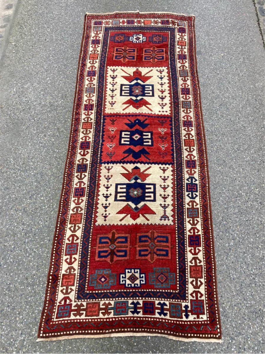 Kurdish Carpet - Anatolia. Circa 1880. 305 X 112 Cm-photo-2